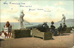 A View Of The Pacific Ocean From The Parapet Of Satro Heights Near Cliff House Postcard