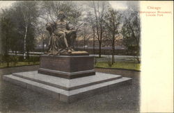 Shakespeare Monument, Lincoln Park Chicago, IL Postcard Postcard