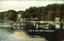 Lake In Wade Park Postcard