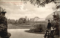 Conservatory Washington Park Chicago, IL Postcard Postcard