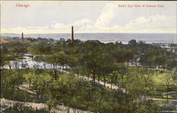 Bird's Eye View Of Lincoln Park Chicago, IL Postcard Postcard