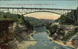 Genesee Gorge And Driving Park Bridge Rochester, NY Postcard Postcard