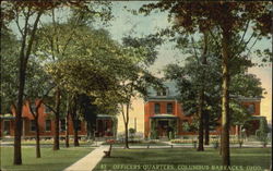 Officers Quarters Columbus Barracks Postcard