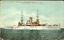 U. S. Battleship Wisconsin Postcard