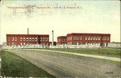 Naval Training Station Postcard