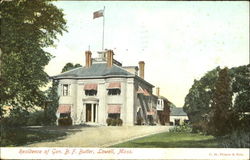 Residence Of Gen. B. F. Butler Postcard