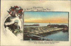 Columbia River Salmon Cannery And Fishermen's Nets Oregon Postcard Postcard