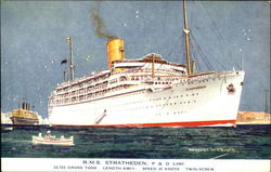 R. M. S. Stratheden P & O Line Boats, Ships Postcard Postcard