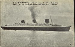 S. S. Normandie Boats, Ships Postcard Postcard