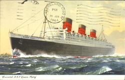 Cunard R. M. S. Queen Mary Postcard