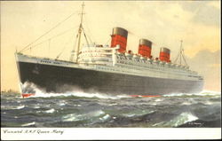 Cunard R. M. S. Queen Mary Postcard