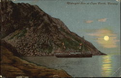 Midnight Sum At Cape North Norway Postcard Postcard