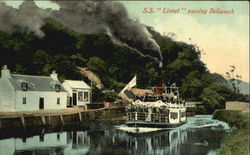 S. S. Linnet Passing Bellanoch Scotland Postcard Postcard