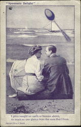 Spooners Delight Couples Postcard Postcard