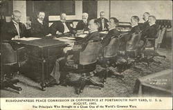 Russo-Japanese Peace Commission In Conference Kittery, ME Postcard Postcard