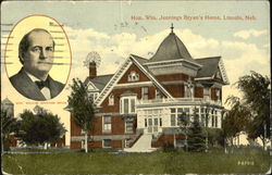 William Jennings Bryan's Home Postcard