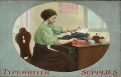 Typewriter Supplies Postcard