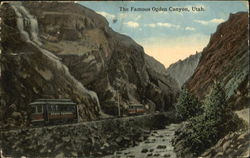 The Famous Ogden Canyon Scenic, UT Postcard Postcard