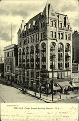 U. S. Credit System Building Newark, NJ Postcard Postcard