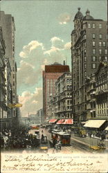 State Street Looking North From Madison Str Chicago, IL Postcard Postcard