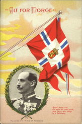 Alt For Norge Haakon Vii King Of Norway Postcard