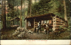 An open camp in the Adriondacks Postcard