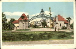 Entrance To Audubon Place Postcard