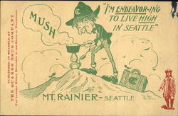 I'm Endeavor-Ing To Live High In Seattle Washington Postcard Postcard