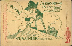 I'm Endeavor-Ing To Live High In Seattle Washington Postcard Postcard