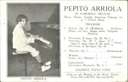 Pepito Arriola - Piano Pianos Postcard Postcard