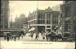 Second Avenue And Cherry Street Seattle, WA Postcard Postcard