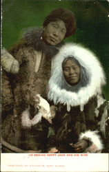 Eskimo Happy Jack And His Wife Postcard Postcard