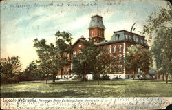 Nebraska Main Building, State University Postcard