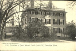 Birthplace Of James Russell Lowell Cambridge, MA Postcard Postcard