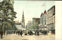 Tremont Street At Common Postcard