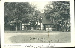 Shakespeare House ,Wellesley College Massachusetts Postcard Postcard