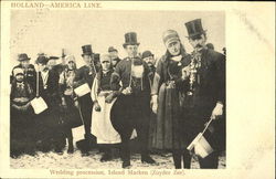 Wedding procession Postcard