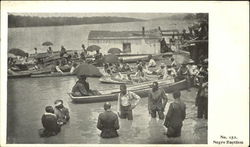 Negro Baptism Black Americana Postcard Postcard