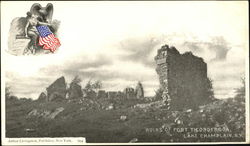 Ruins Of Fort Ticonderoga New York Postcard Postcard