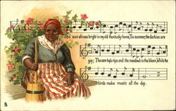 Negru Melodies Black Americana Postcard Postcard