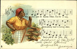 Negru Melodies Black Americana Postcard Postcard