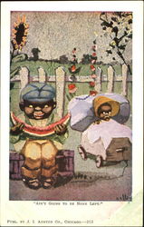 Ain't Going To Be None Left Black Americana Postcard Postcard