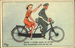 Samen N Tochtje Maken Op De Fiets Ons Canadeesje Vindt Well Lets Postcard