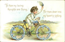 To Thee My Loving Thoughts Are Flying For Thee Dear One My Heart Is Sighing Postcard