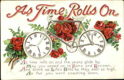 As Time Rolls On Postcard