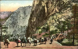 On The Trail To Glacier Point Via Nevada Falls Yosemite Valley, CA Yosemite National Park Postcard Postcard