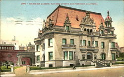 Spreckels Mansion, Van Ness Avenue San Francisco, CA Postcard Postcard