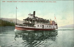 Steamer Idaho On Lake Coeur D'Alene Postcard