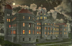 Holy Names Academy At Night Seattle, WA Postcard Postcard