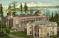 Forestry Building With Washington State Building In The Foreground Postcard